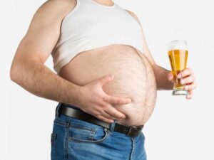 estrogen beer belly
